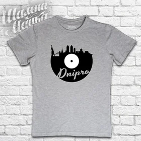 Прикольные футболки: Dnipro пластинка